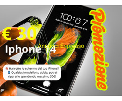 Riparazione Vetro iPhone 14 a Max 30?!