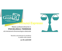 CorsoPsicologia Forense Master professionalizzante con 50 ECM