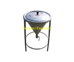 Imbuto inox dosatore 25 litri riempitrice aisi 304