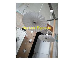 COPPIA DI LAMPADARI DA SOFFITTO VINTAGE ANNI 60