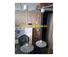 COPPIA DI LAMPADARI DA SOFFITTO VINTAGE ANNI 60