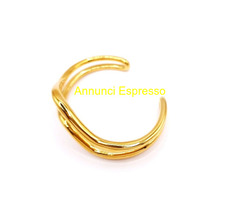 Bracciale in acciaio 316L inox, placcato oro 18K