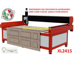 Pantografo CNC 2400x1500x250 Falegnamerie e marmi