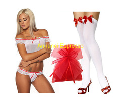 Set intimo completino e calze natale san valentino