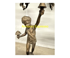 Coppia di candelabri/candelieri bronzo '900
