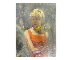 Dipinto olio su tela Mazzonis Ottavio, Torino '70