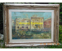 QUADRI ad Olio su Tela con Cornici Intagliate