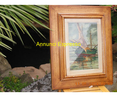 QUADRI ad Olio su Tela con Cornici Intagliate