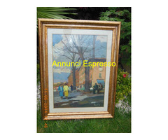 QUADRI ad Olio su Tela con Cornici Intagliate