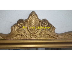 Specchio Antico Dorato con cornice in legno dorata