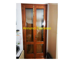 2 porte finestre, legno massiccio