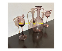 Antico Tritico in vetro rosa  Amatista 1920  Zecch