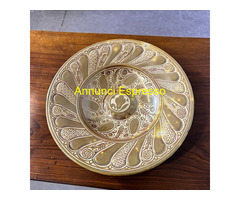 Antico piatto maiolica a Lustro oro  Cantagalli