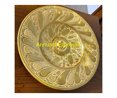 Antico piatto maiolica a Lustro oro  Cantagalli