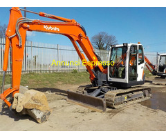 Scavatrice a catena KUBOTA KX080-3A midi escavatore