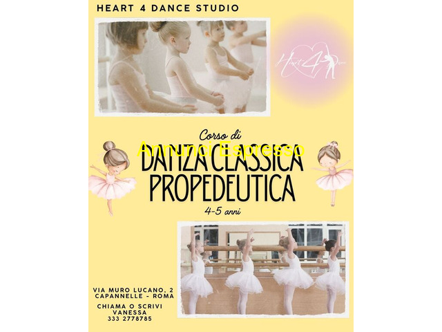 CorsoCorso di DANZA CLASSICA PROPEDEUTICA 4-5 anni CorsoCorso di DANZA CLASSICA PROPEDEUTICA 4-5 anni