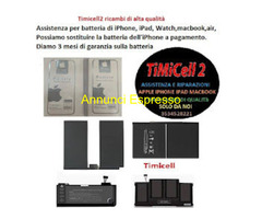 Sostituzione batterie iPhone ,iPad, Mac