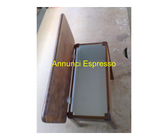 Sgabello Cassetta Lustrascarpe Antico con cassetta