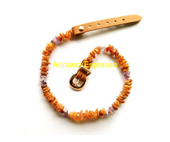 COLLARE ANTIPARASSITARIO IN AMBRA PER CANI E GATTI