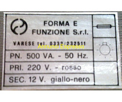 Trasformatore 220v - 12v sec. 200 va toroidale