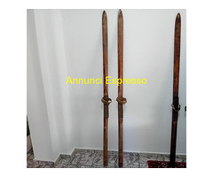 Sci in legno antichi cm.190