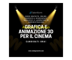 CorsoGrafica e Animazione 3D per il Cinema (corso GRATUITO online, full time), edizione del 12