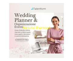CorsoWedding Planner e Organizzazione Eventi (corso GRATUITO online, full time)