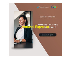 CorsoAmministrazione del personale ? Addetto paghe e contributi, Corso Gratuito, Programma GOL
