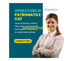 CorsoOperatore di Patronato e CAF (corso GRATUITO online, full time)