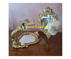 Coppia di piccole appliques d'antan ,cornice sagom