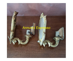 Coppia di piccole appliques d'antan ,cornice sagom