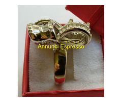 ANELLO IN ARGENTO E DIAMANTI
