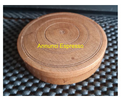 Antica bussola  da  topografo in ottone  con custo