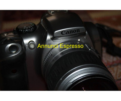 Canon eos 300D reflex digitale,  obiettivo silver