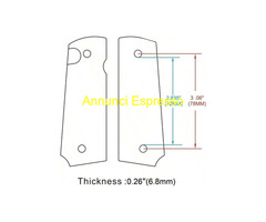 Coppia guancette per Colt 1911