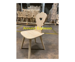 Sedie tirolesi  in pino grezzo  abete e rovere