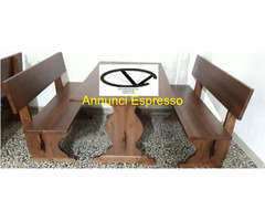 Tavoli e panche legno per ristoranti, pub, birre