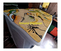 MOBILE CASSETTIERA DIPINTA A MANO FIRMATA