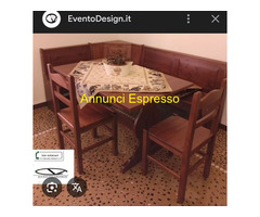 Angolo panca con cassonetto  in stile tirolese