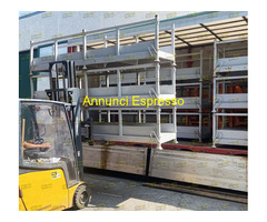 Scaffale porta barre sovrapponibile