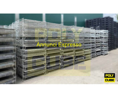 Gabbie o ceste metalliche sovrapponibili