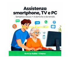 Assistenza per anziani: smartphone, TV e PC