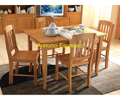 Tavolo classico abete con sedia marina