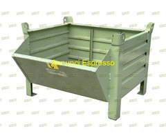 Cassoni contenitori a bocca di lupo in lamiera usa