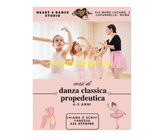CorsoCorso di DANZA CLASSICA PROPEDEUTICA 4-5 anni