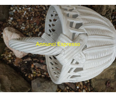 CESTO in CERAMICA BIANCA