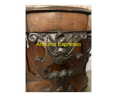 Antica console noce L.Filippo, '800, Napoli