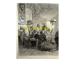 Antica incisione '800 Celestino Turletti.