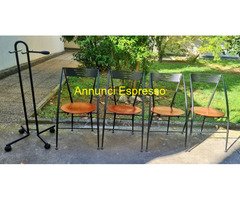 Set N°4 sedie pieghevole Calligaris design anni '8