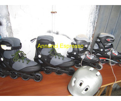ROLLEBAR-PATTINI-OXELO-ABEC MIS43+INLINESKATES-M38